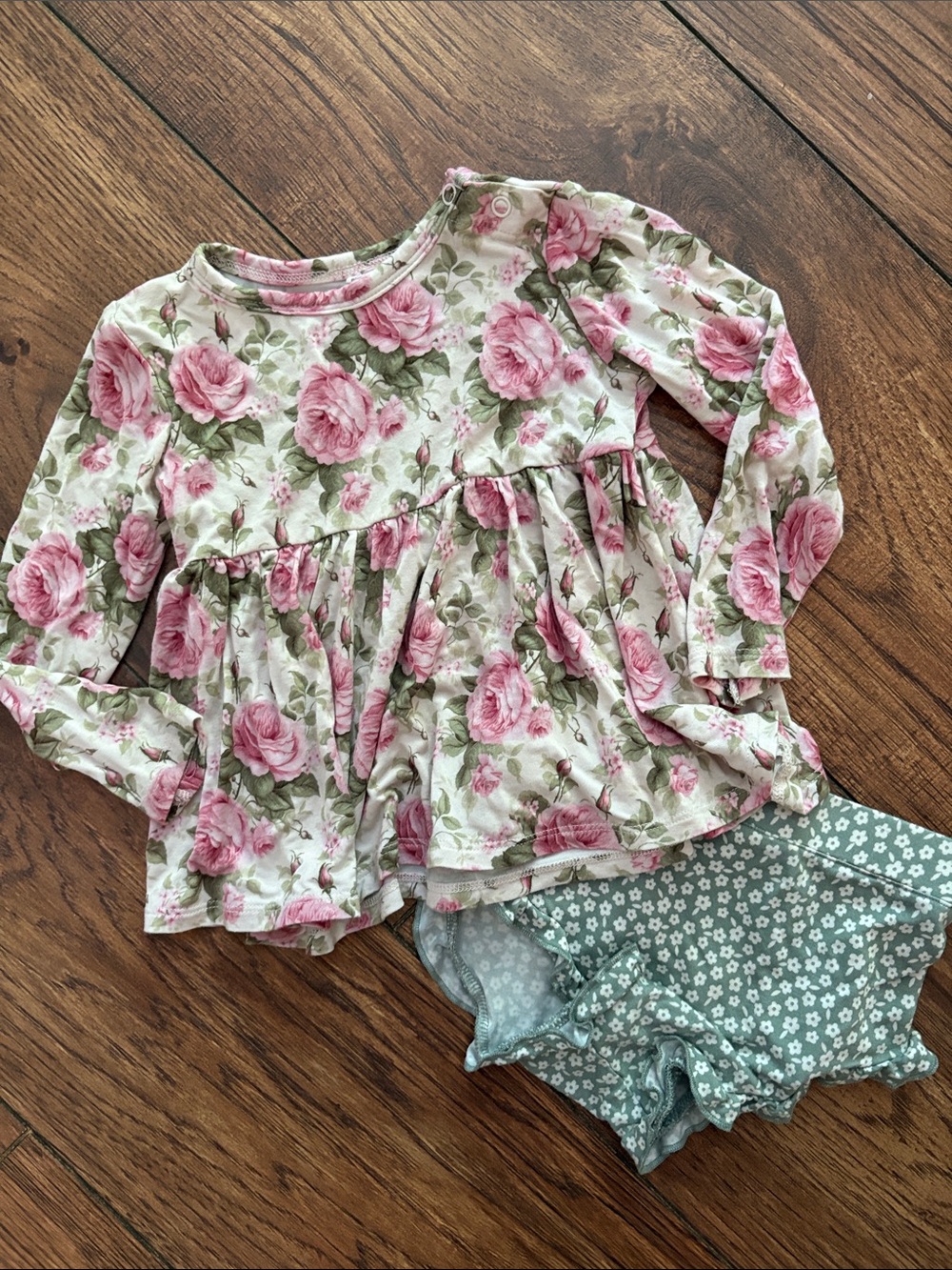 Posh Peanut Floral Bummie Set - 18-24 Months